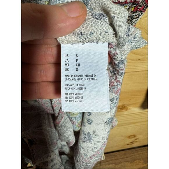 American Eagle Outfitters Women's Boho Paisley Romper Size Small Multicolor - Picture 11 of 16